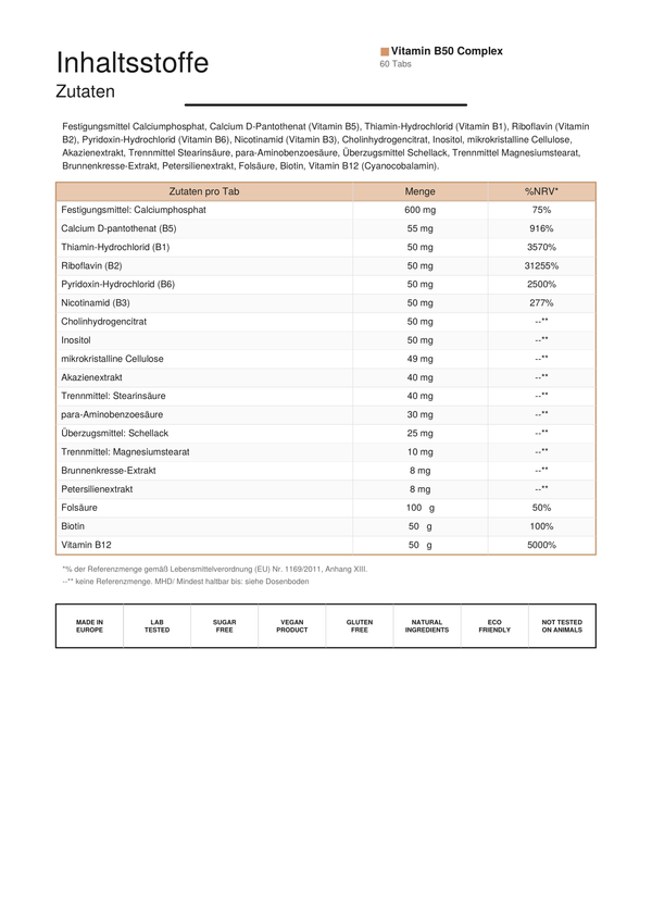 Vitamin B50 Complex