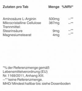 L-ARGININ 500mg