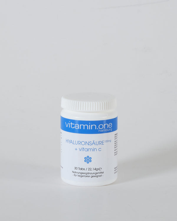 Hyaluronsäure 100mg und Vitamin C Tabs für Haut