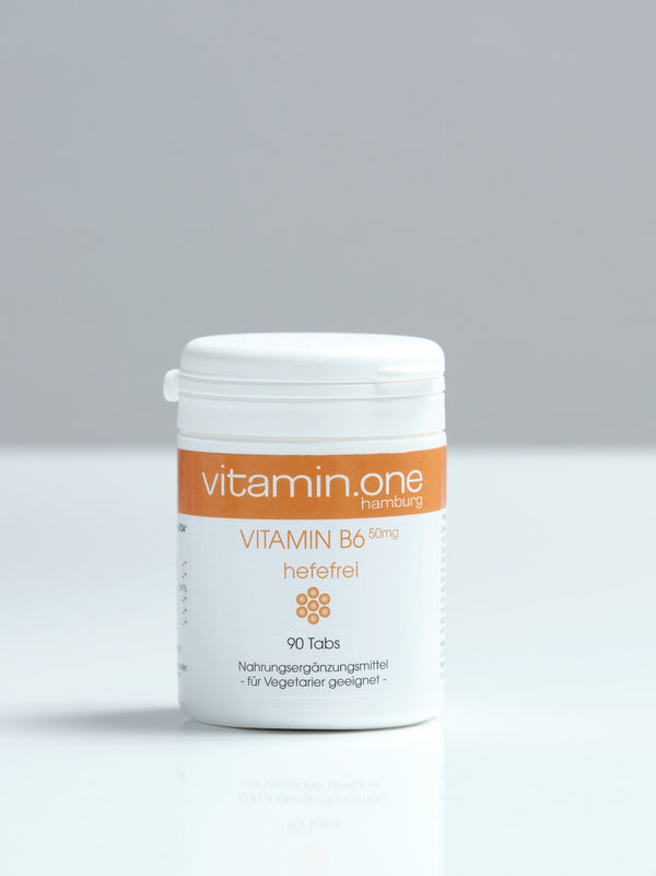 Vitamin B6 Pyridoxin hefefrei - Nahrungsergänzung für Nervenfunktion, Energiestoffwechsel und Immunsystem